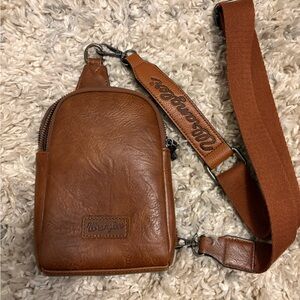 Wrangler Tan Leather Belt Bag